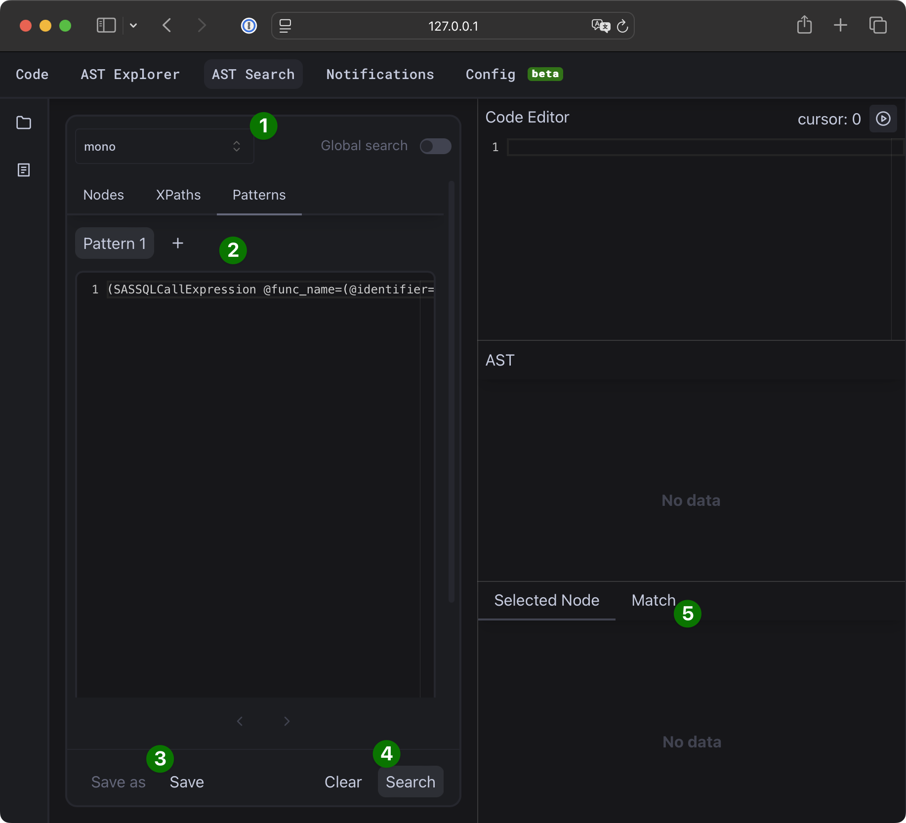 Templates in AST Search